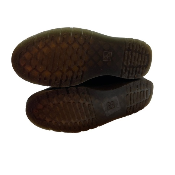 Dr. Martens Woman 2976 Smooth Leather Black Chunky Boots Size 9 - Picture 7 of 13